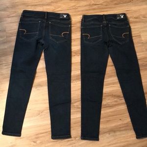 American Eagle Size 4 Short superstretch jeggings